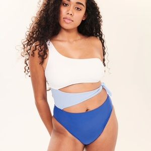 NWT Abercrombie & Fitch one shoulder swimsuit